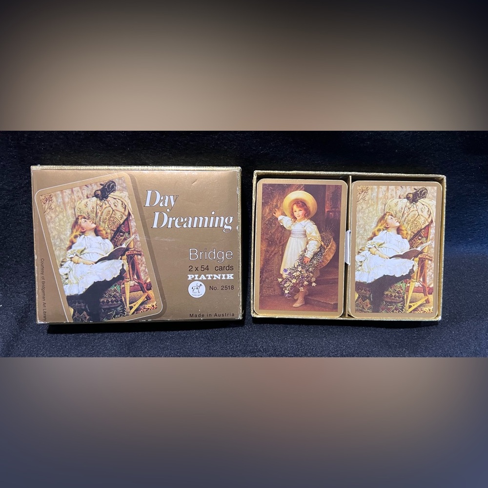 Vintage PIATNIK Bridge 2 DECKS Playing CARDS #2518 Austria